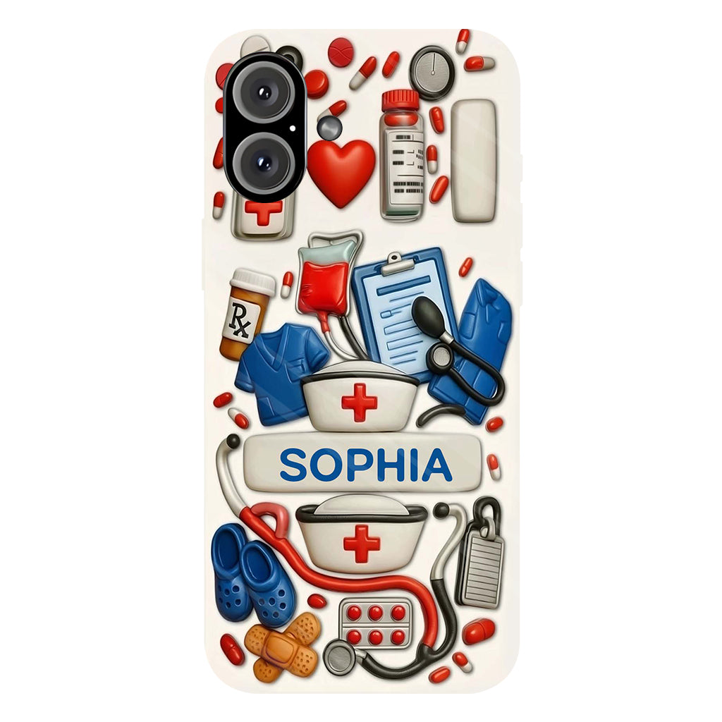Nurses Are The Heart Of Healthcare - Personalized Nurse Full Print Phone Case