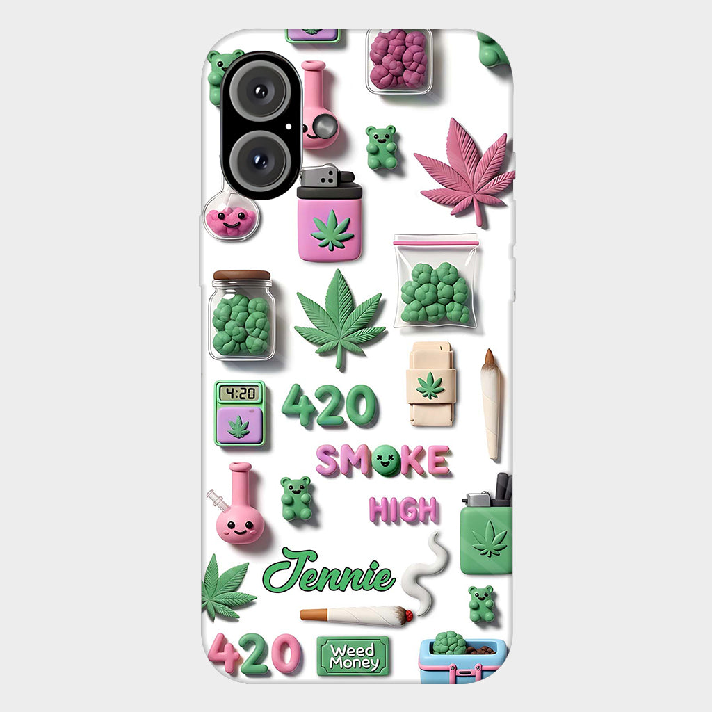 Stoner Chic - Personalized Weed Full Print Phone Case