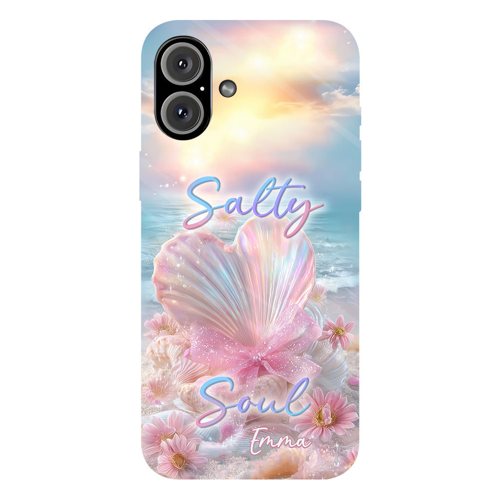 Salty Soul - Coque de téléphone personnalisée pour amoureux de la mer avec impression intégrale