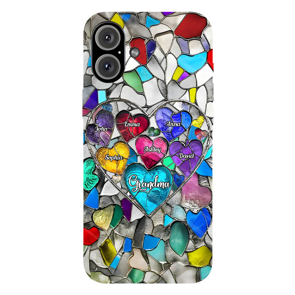 Grandma's Mom's Sweethearts - Personalized Grandma Full Print Phone Case