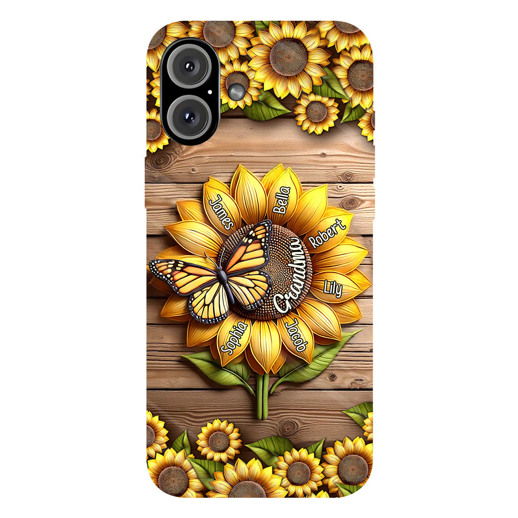 Tu es mon rayon de soleil, mamie maman - Coque de téléphone personnalisée avec impression intégrale « Mamie »