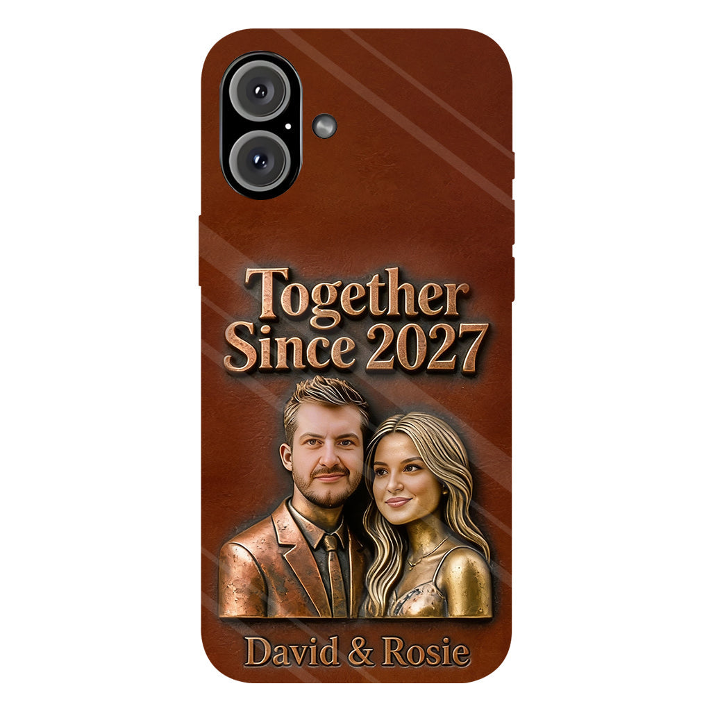 Ensemble depuis toujours - Coque de téléphone personnalisée avec photo pour couple - Impression intégrale