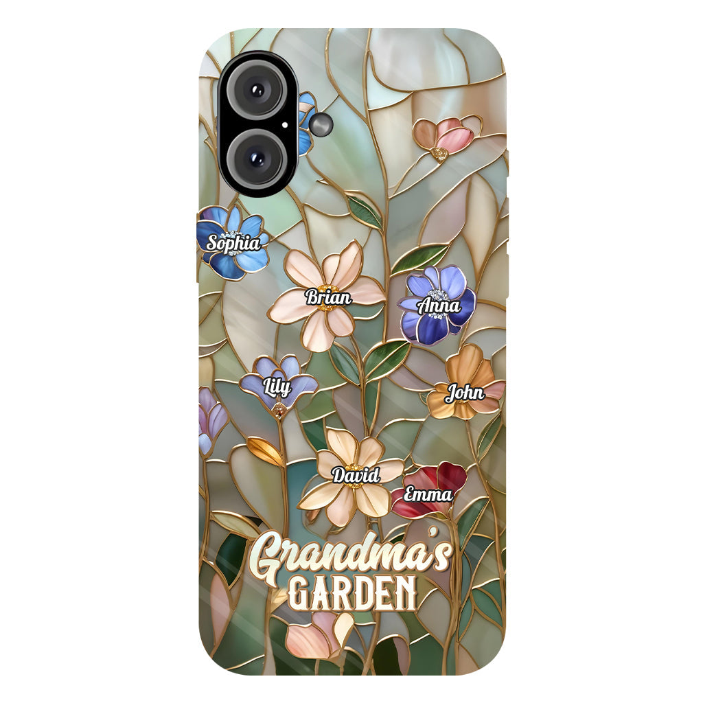 Coque de téléphone personnalisée « Le jardin de grand-mère » avec impression intégrale