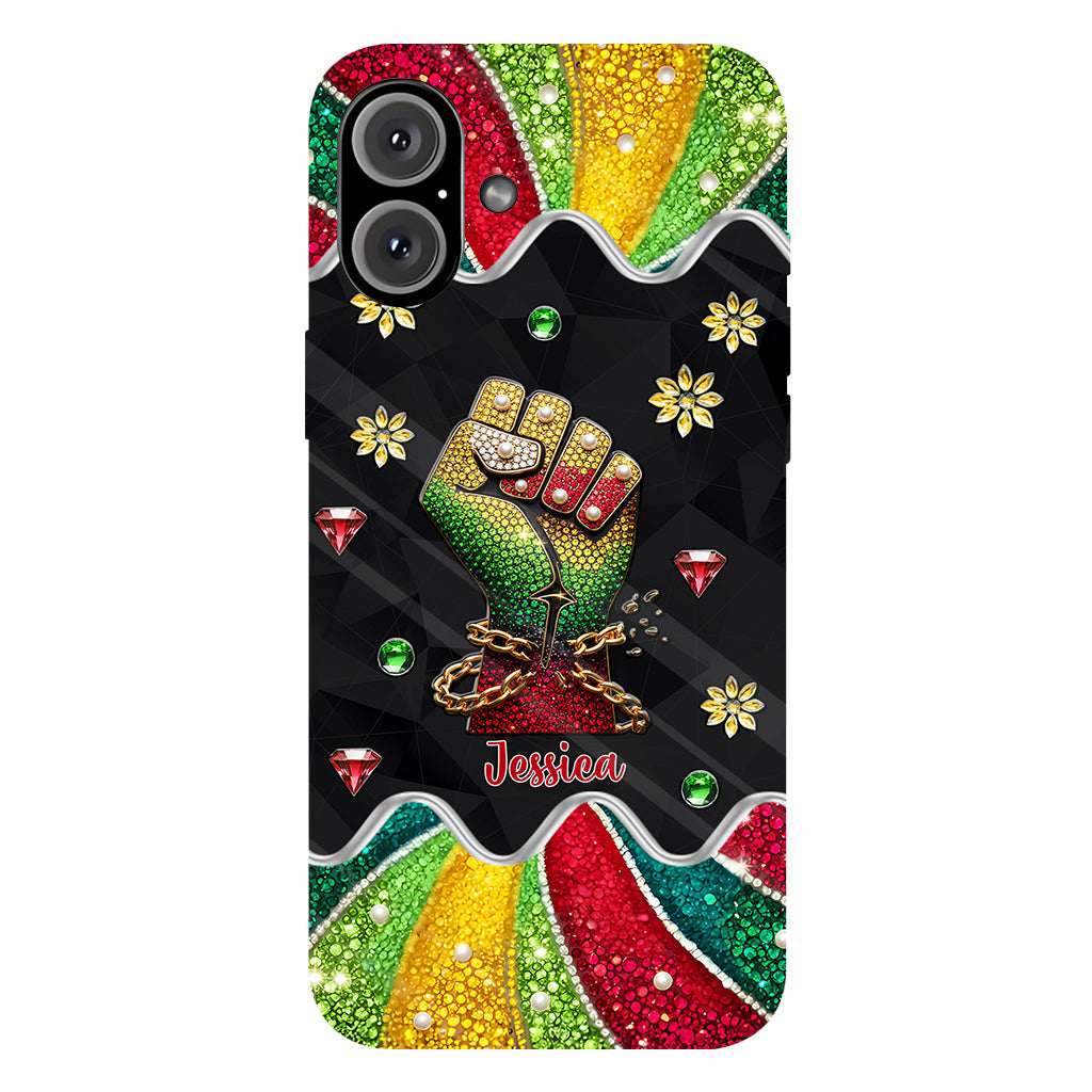 Ils ne nous aiment pas - Coque de téléphone et support de téléphone personnalisés Juneteenth avec impression intégrale