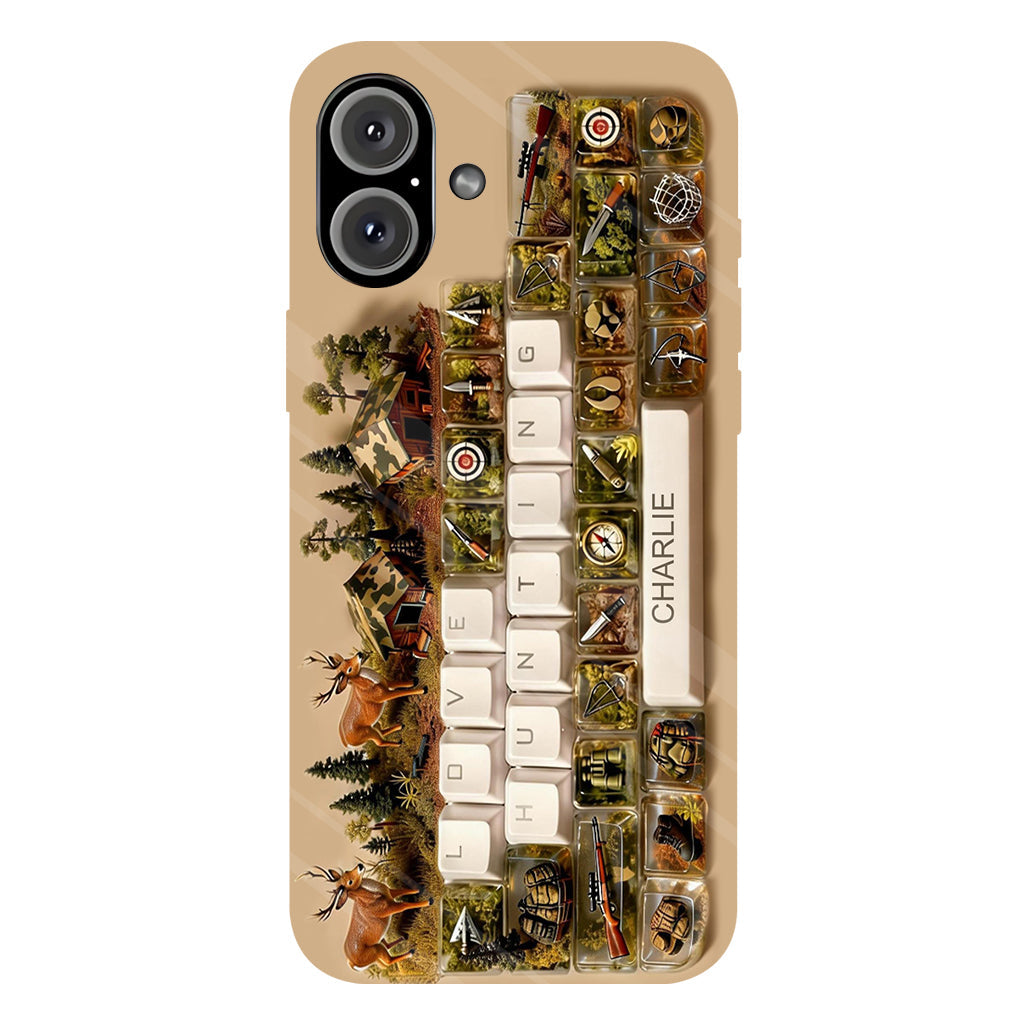 Cadeau Chasse - Coque de téléphone personnalisée avec motif chasse intégral