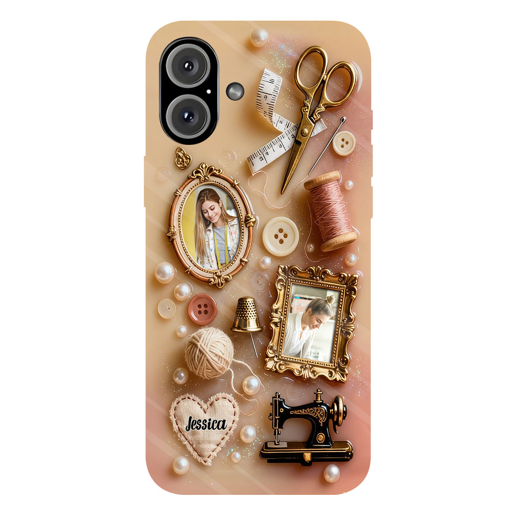 Coque de téléphone personnalisée « Couture » ​​avec imprimé intégral