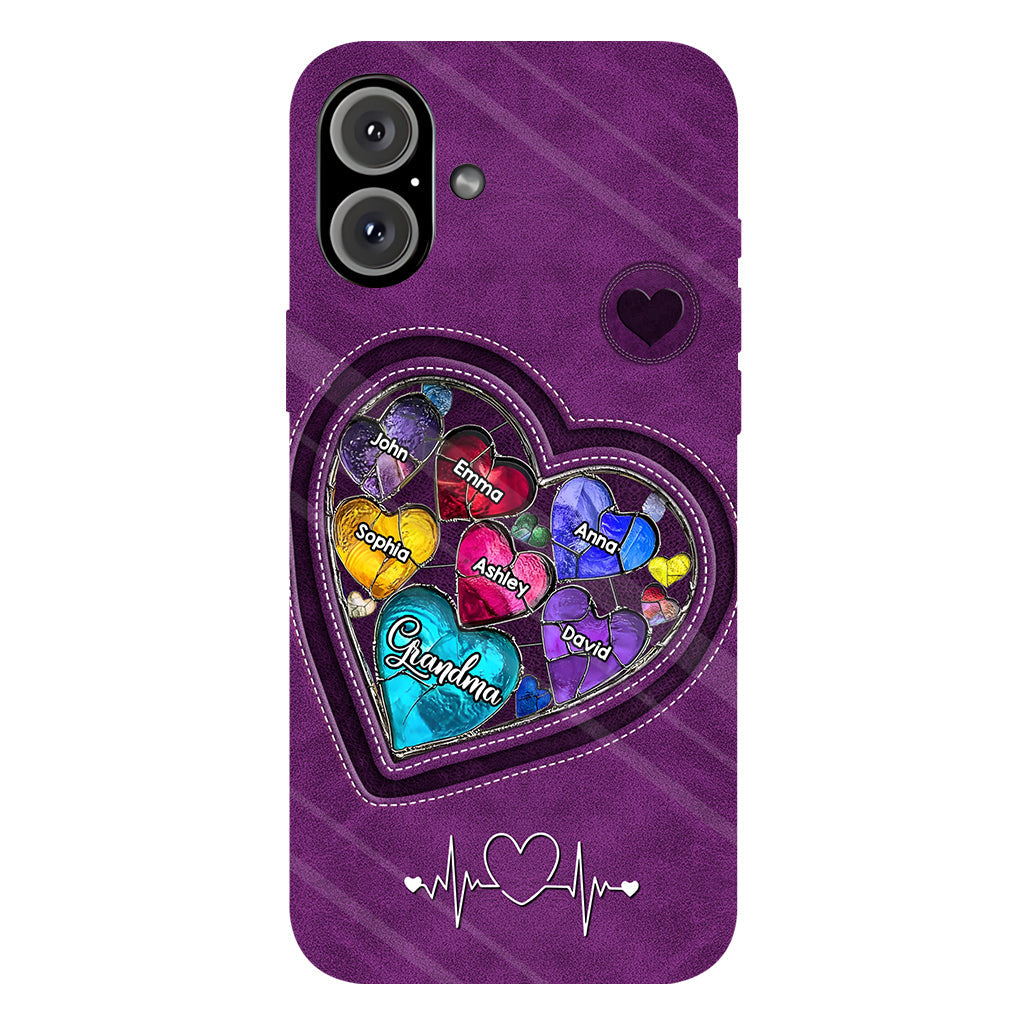 Les chéries de la maman de grand-mère - Coque de téléphone personnalisée avec impression intégrale « Grand-mère »