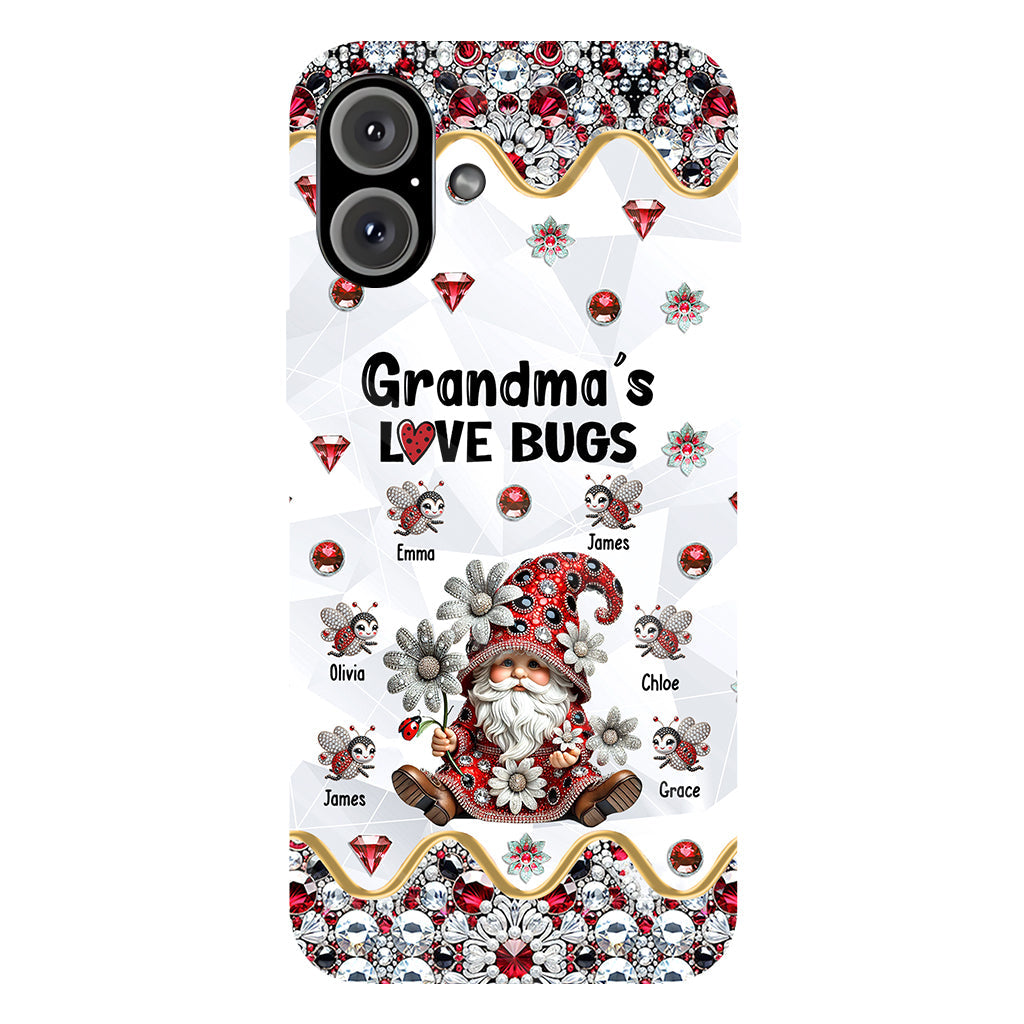 Grandma's Love Bugs - Personalized Grandma Full Print Phone Case