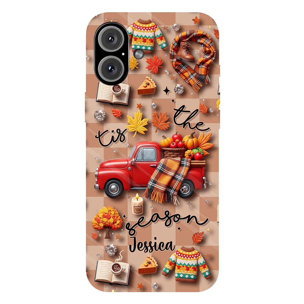 C'est la saison ! - Coque de téléphone personnalisée avec imprimé intégral automnal