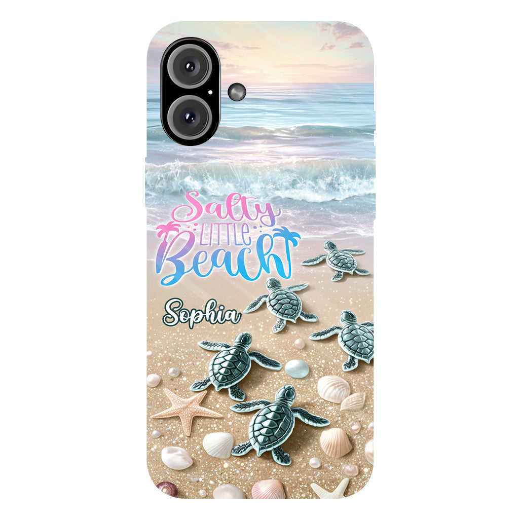 Salty Lil Beach - Coque de téléphone personnalisée pour amoureux de la mer avec impression intégrale