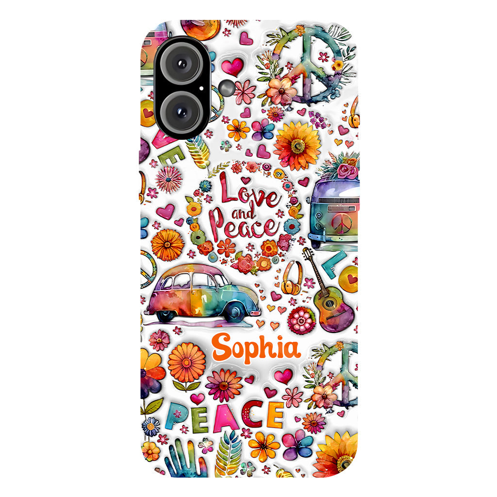 Coque de téléphone personnalisée Hippie Soul - Motif hippie intégral