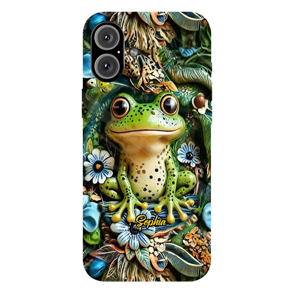 Coque de téléphone personnalisée « Grenouilles » - Motif grenouille intégral