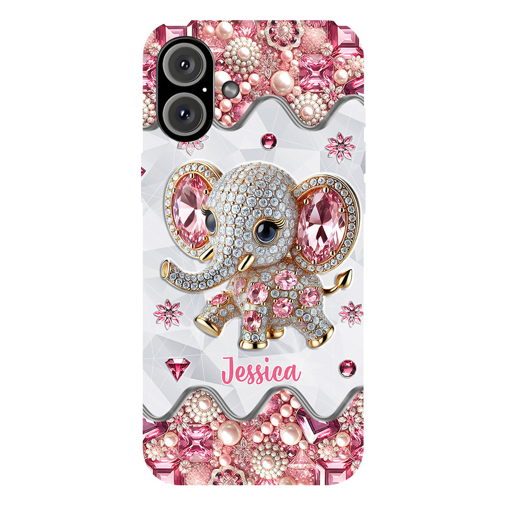 Just A Girl Who Loves Elephants - Personalized Elephant Full Print Phone Case