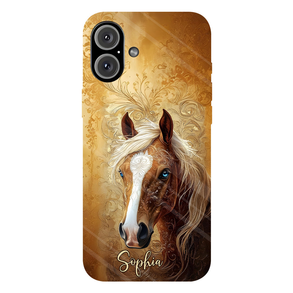 Love Horses - Personalized Horse Full Print Phone Case