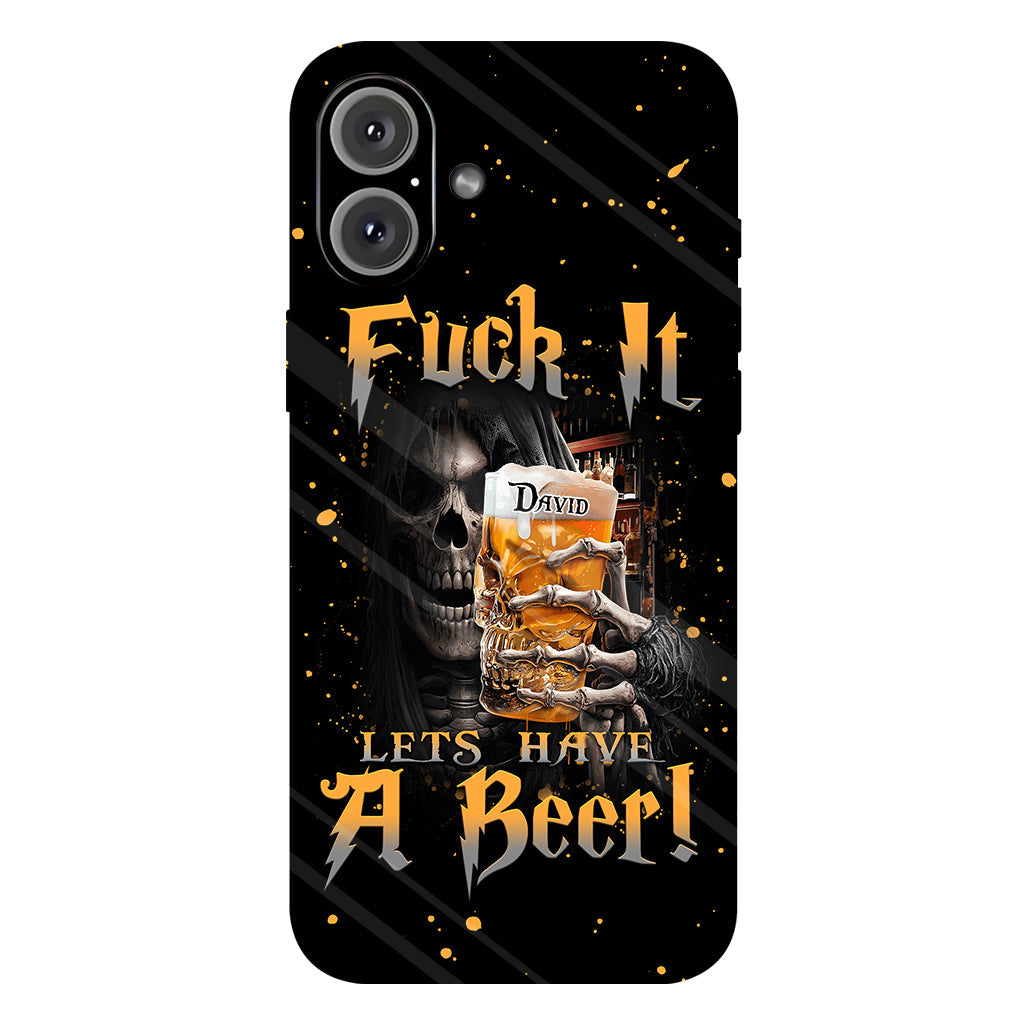 Let's Have A Beer - Personalized Beer Full Print Phone Case