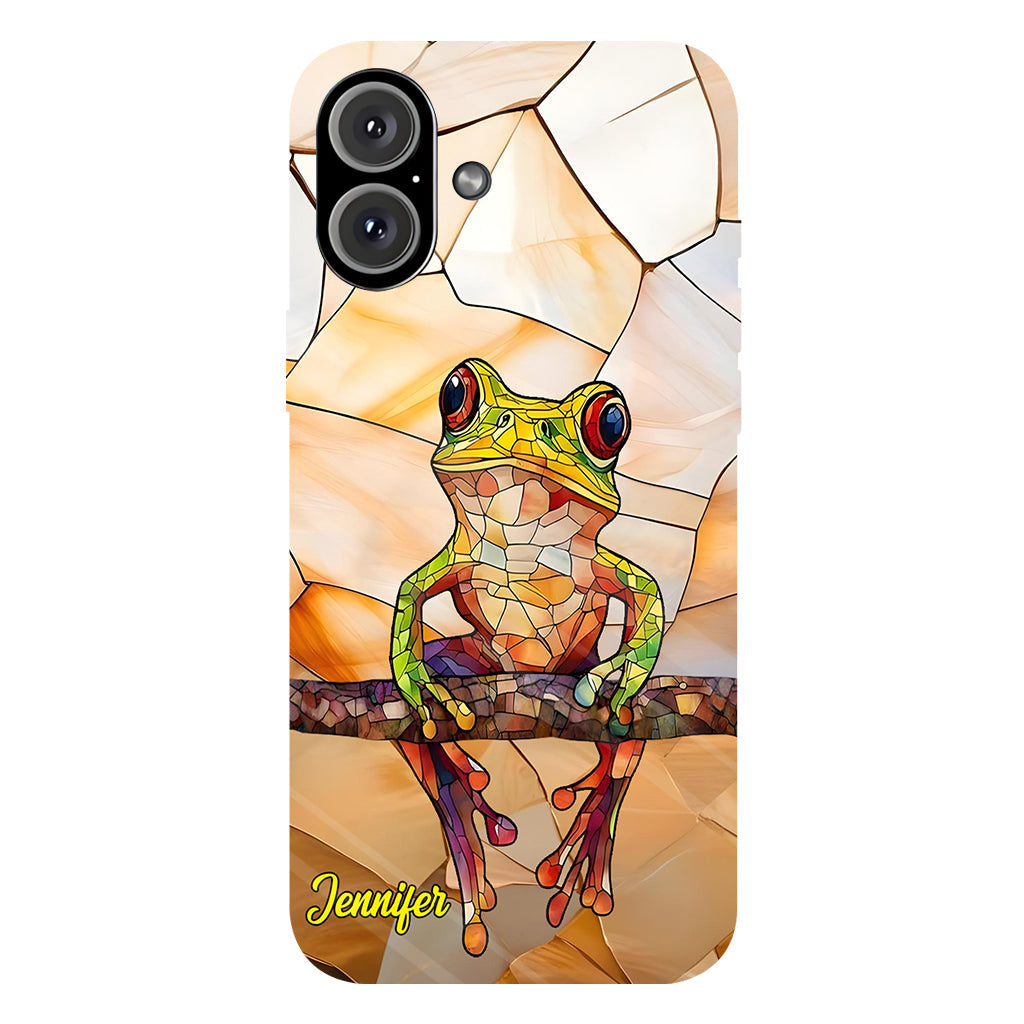 Coque de téléphone personnalisée avec motif grenouille - Cadeau idéal pour les amoureux des grenouilles