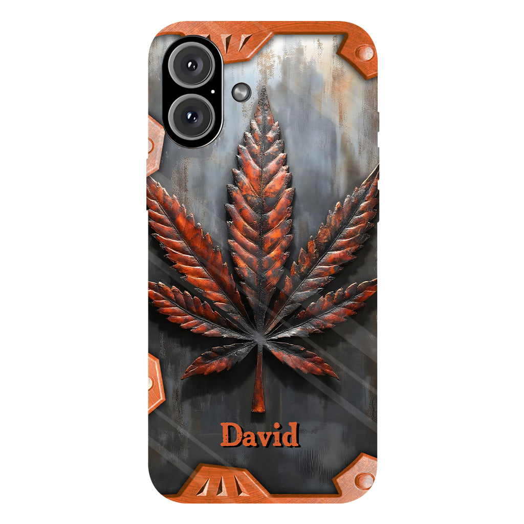 Stunning Leaf - Personalized Weed Full Print Phone Case
