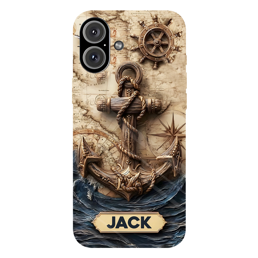 Fier marin - Coque de téléphone personnalisée avec impression intégrale sur le thème de la navigation
