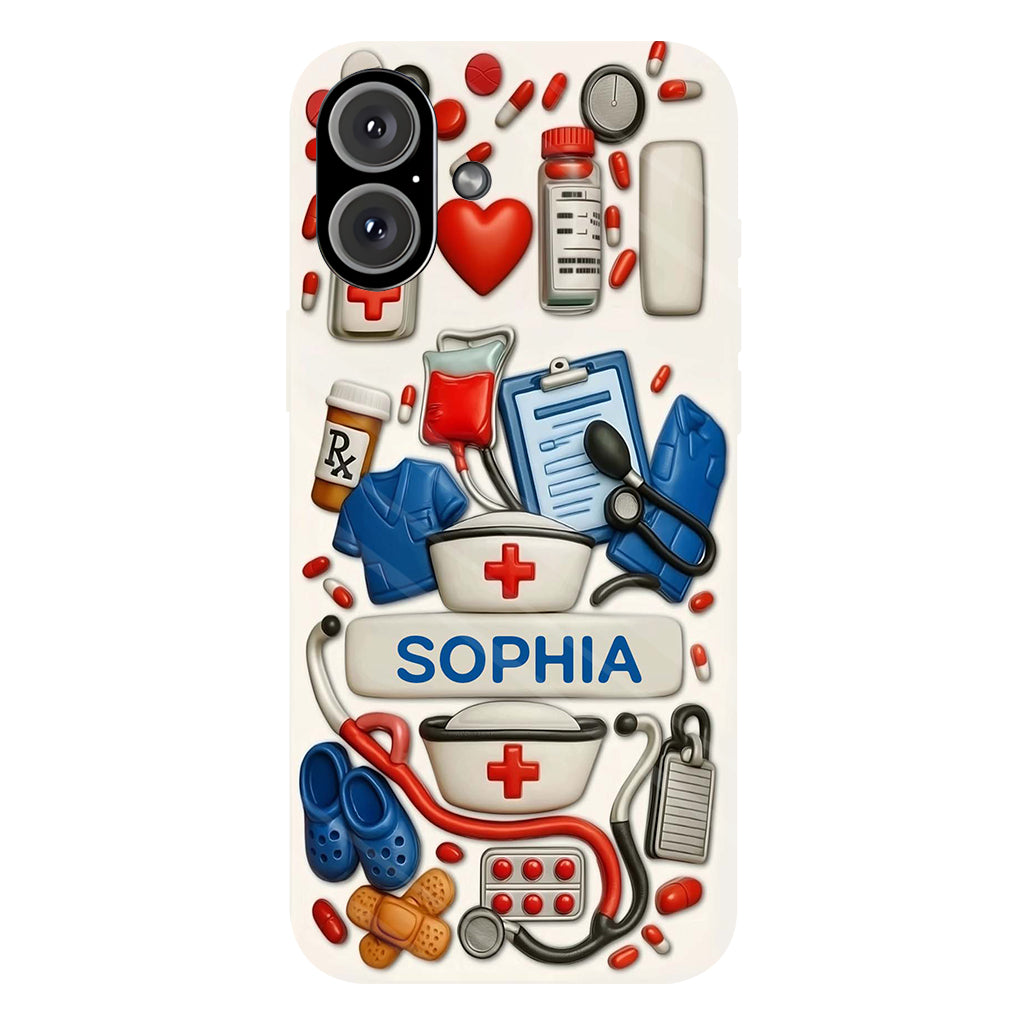 Nurses Are The Heart Of Healthcare - Personalized Nurse Full Print Phone Case