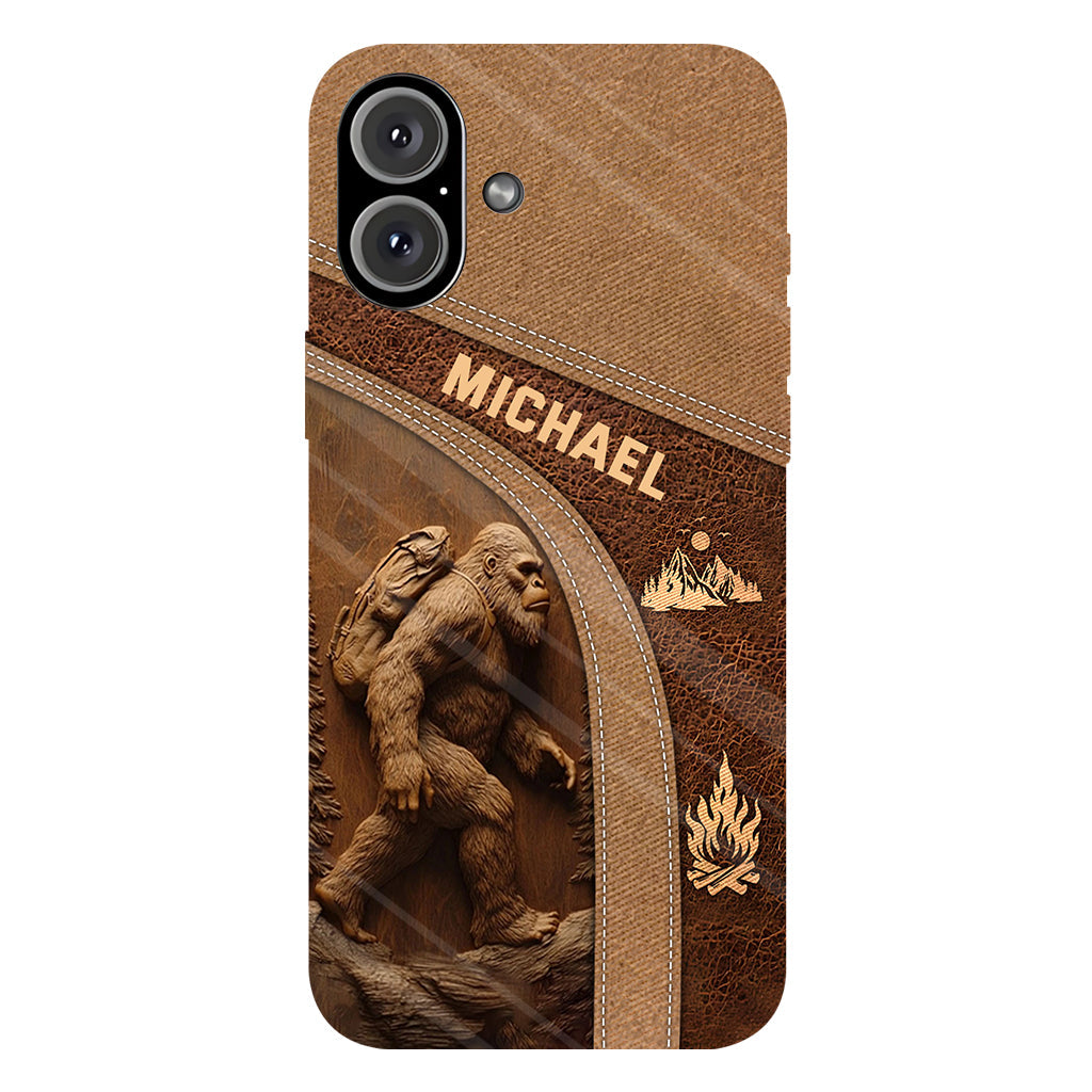Sasquatch - Coque de téléphone personnalisée avec impression intégrale pour la randonnée