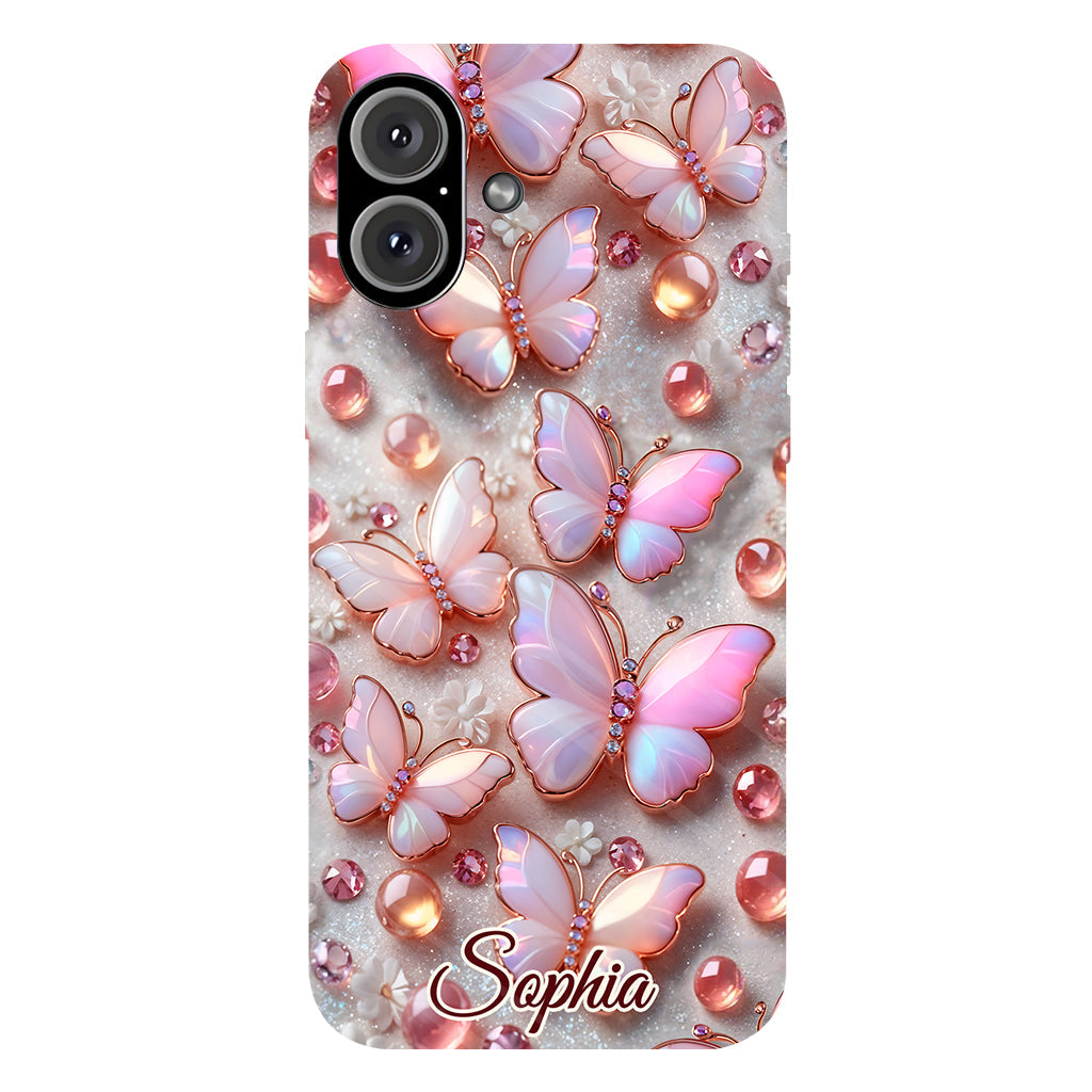 Stunning Butterflies - Personalized Butterfly Full Print Phone Case