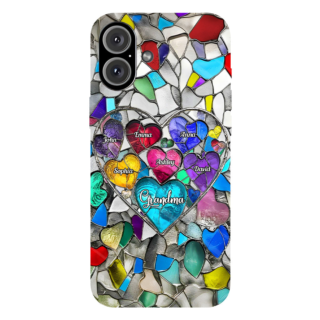 Grandma's Mom's Sweethearts - Personalized Grandma Full Print Phone Case