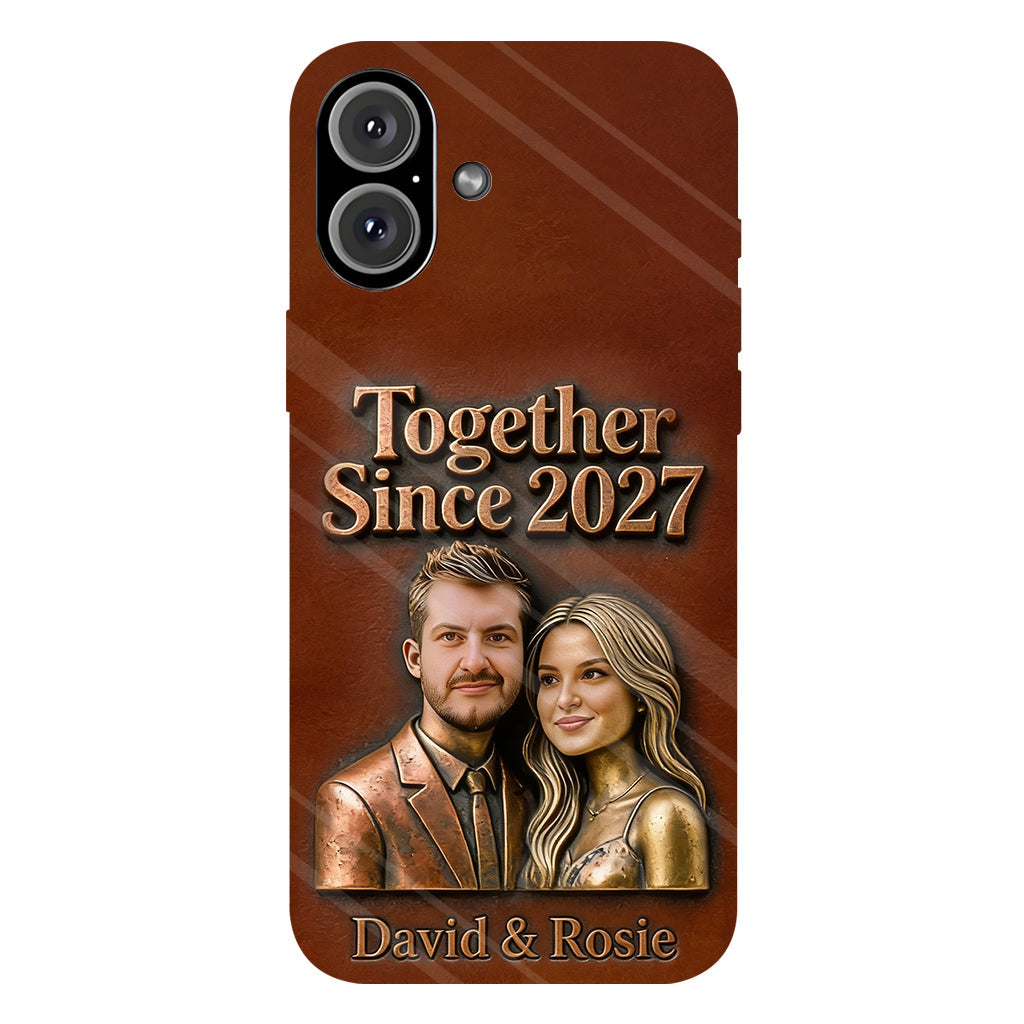 Ensemble depuis toujours - Coque de téléphone personnalisée avec photo pour couple - Impression intégrale