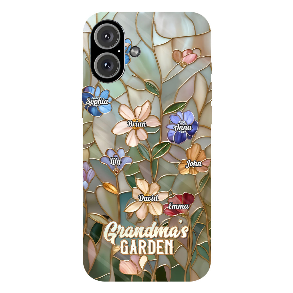 Coque de téléphone personnalisée « Le jardin de grand-mère » avec impression intégrale