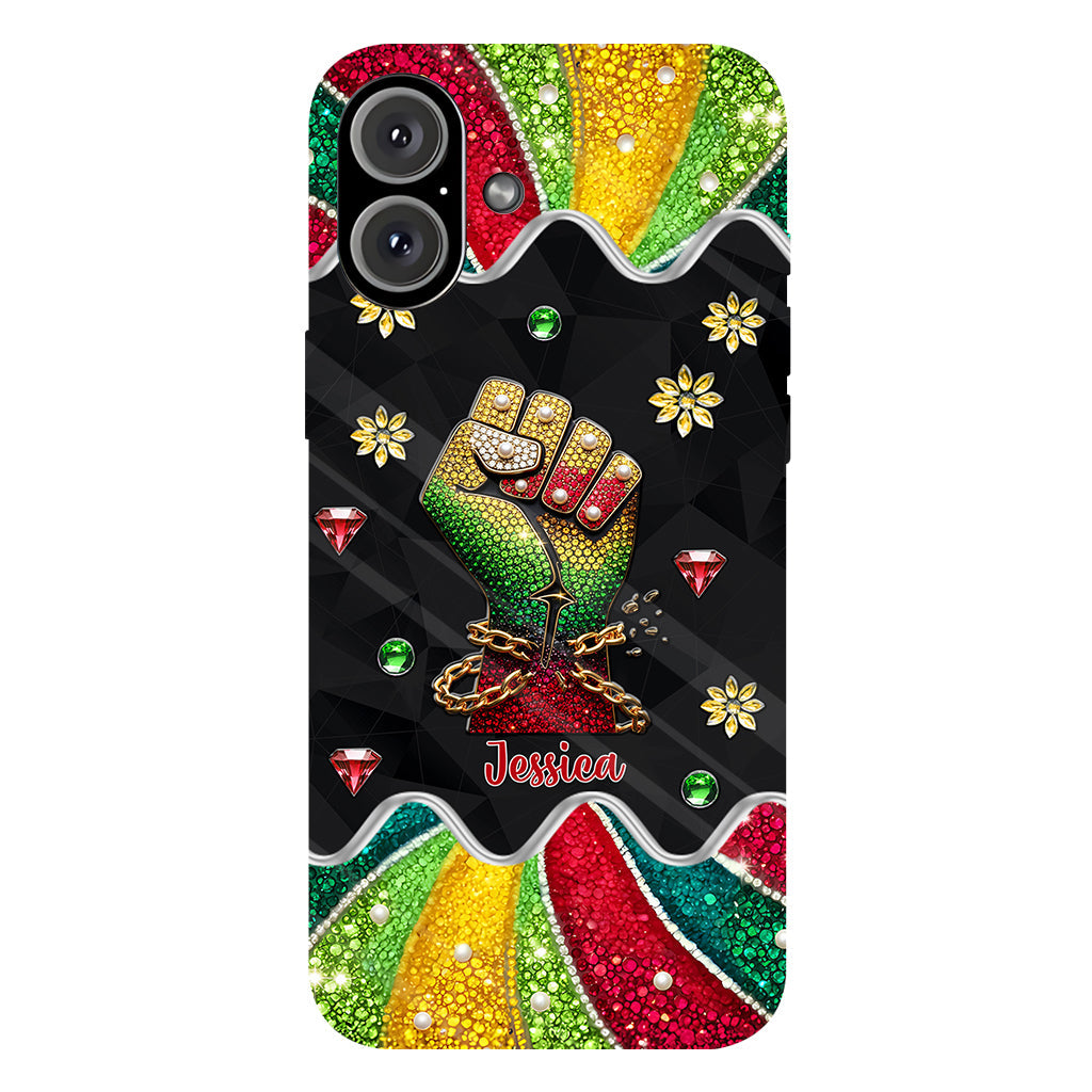 Ils ne nous aiment pas - Coque de téléphone et support de téléphone personnalisés Juneteenth avec impression intégrale