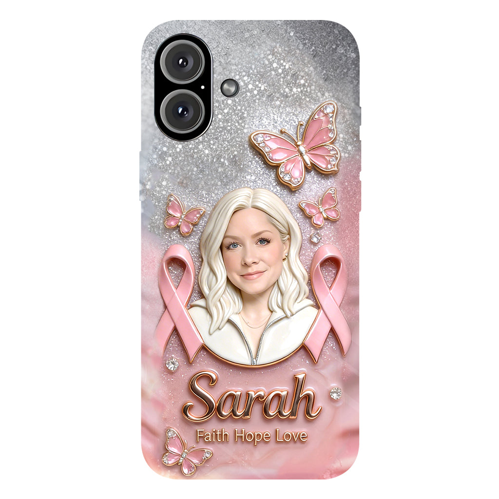 Custom Any Photo - Personalized Breast Cancer Awareness Full Print Phone Case