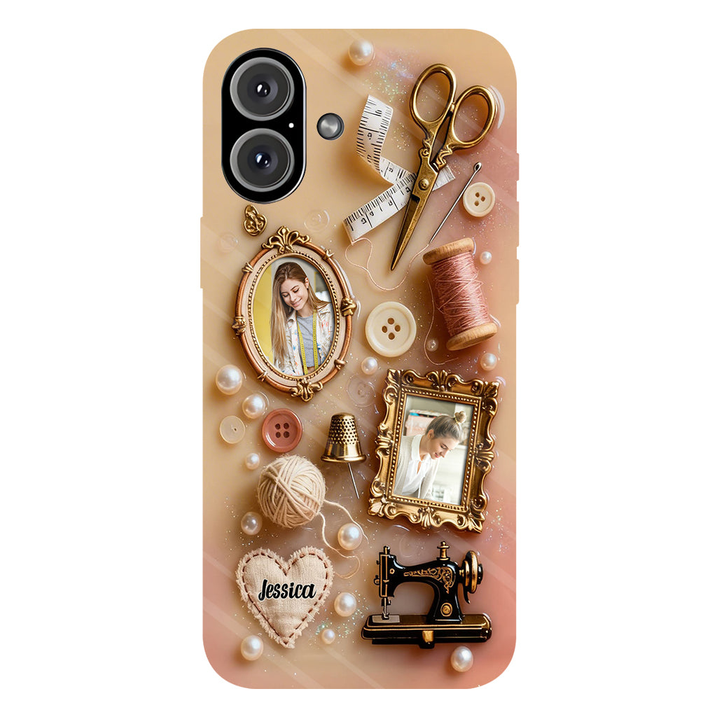 Coque de téléphone personnalisée « Couture » ​​avec imprimé intégral