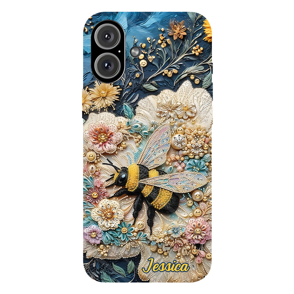 Soyez gentils - Coque de téléphone personnalisée avec motif abeille