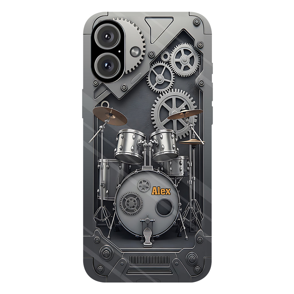 Vie de batteur - Coque de téléphone personnalisée avec impression intégrale pour batteur