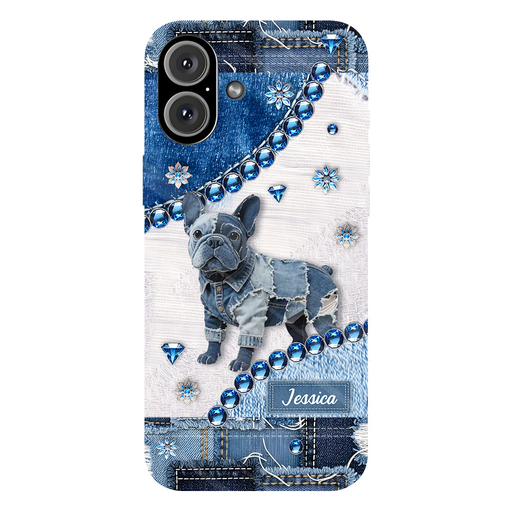 Cute Bulldog - Personalized Dog Full Print Phone Case