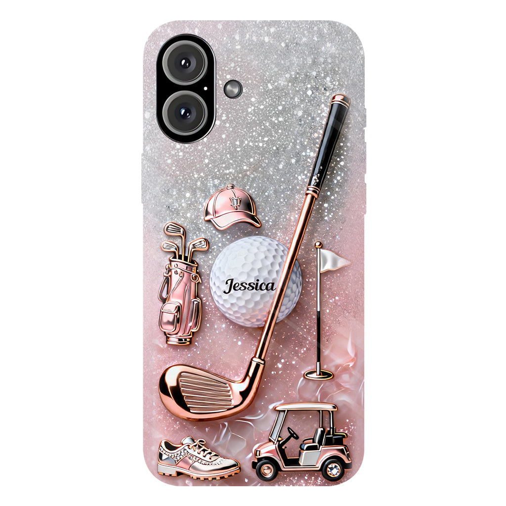 Passionné de golf ? Coque de téléphone personnalisée avec imprimé golf intégral