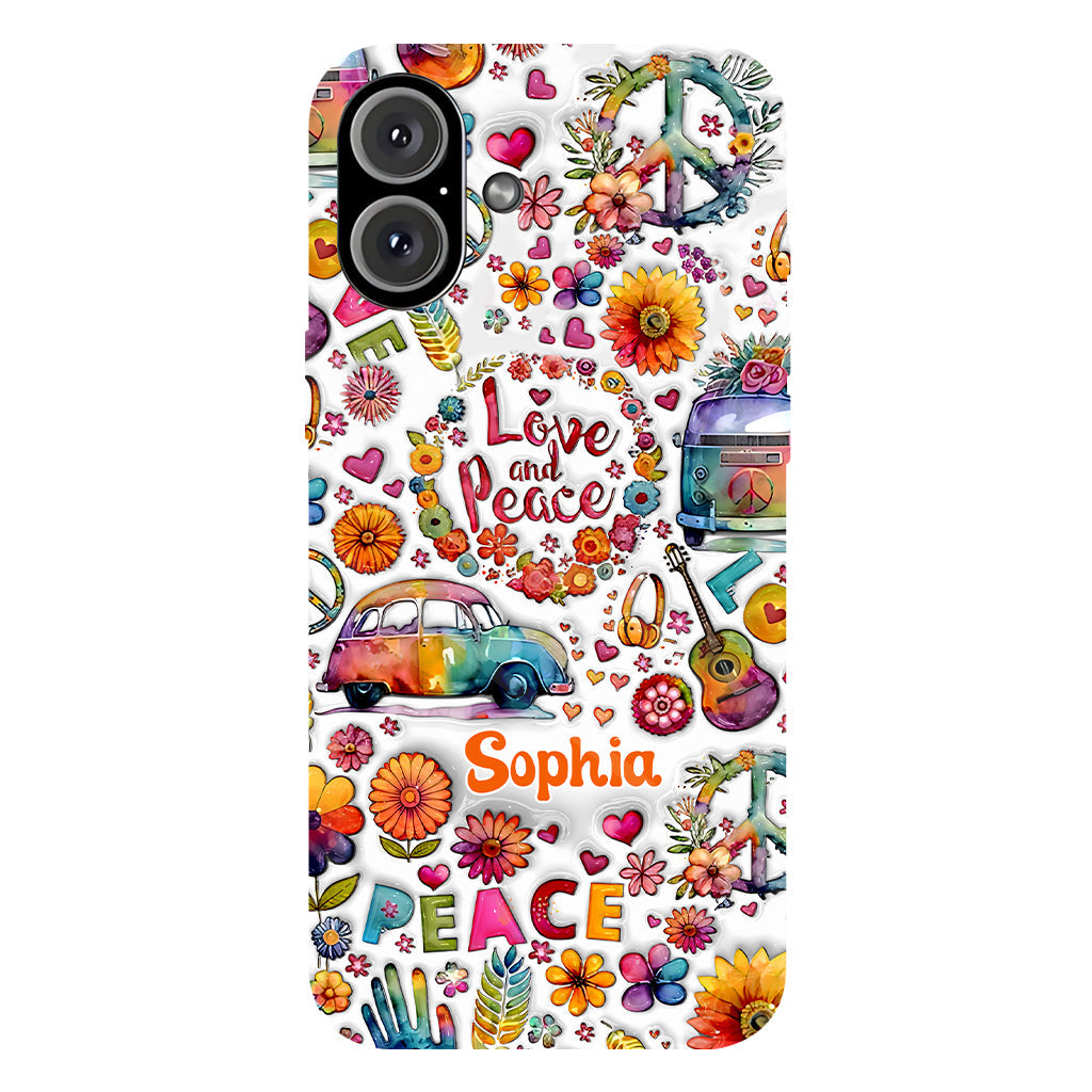 Coque de téléphone personnalisée Hippie Soul - Motif hippie intégral