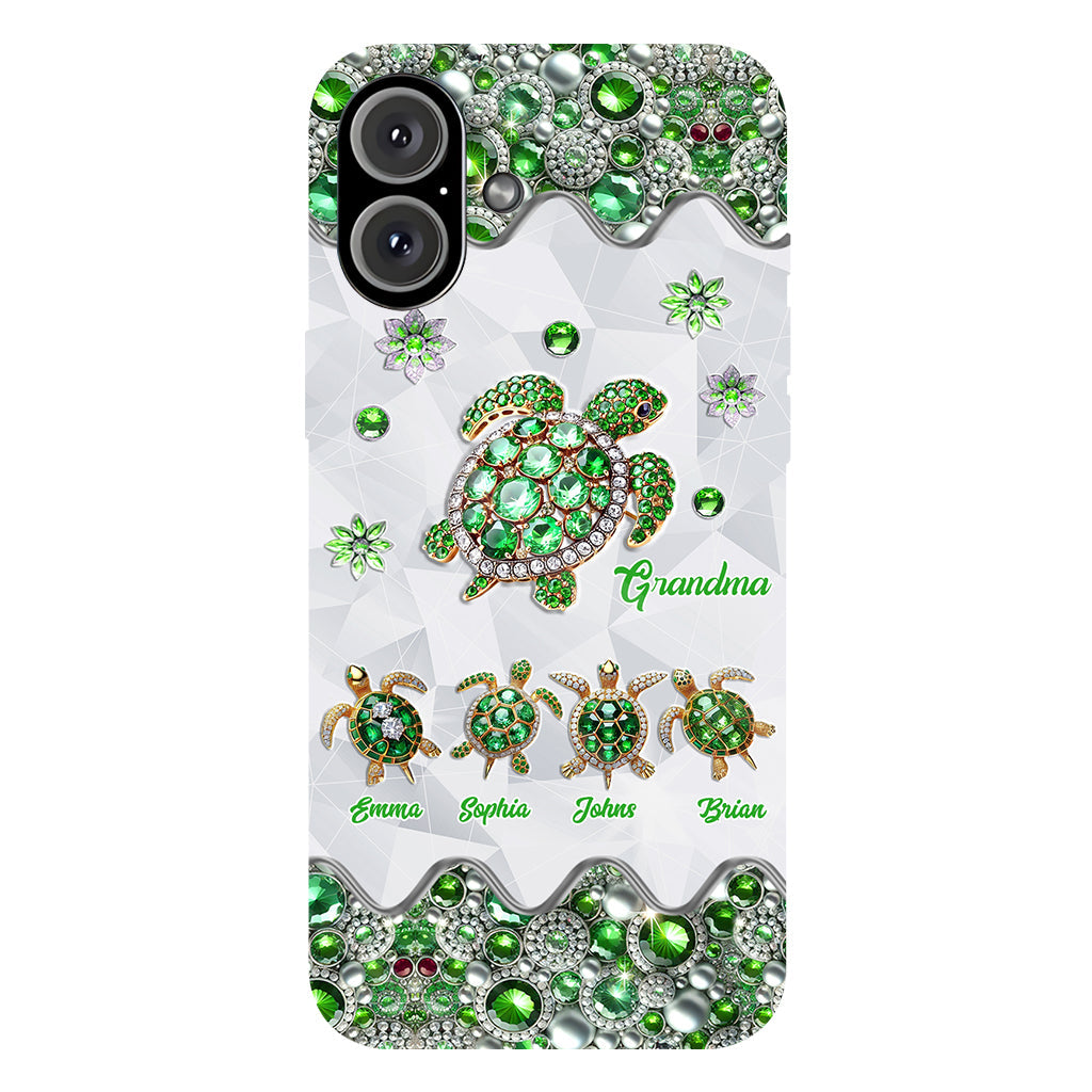 Grandma Of Little Turtles - Personalized Grandma Full Print Phone Case