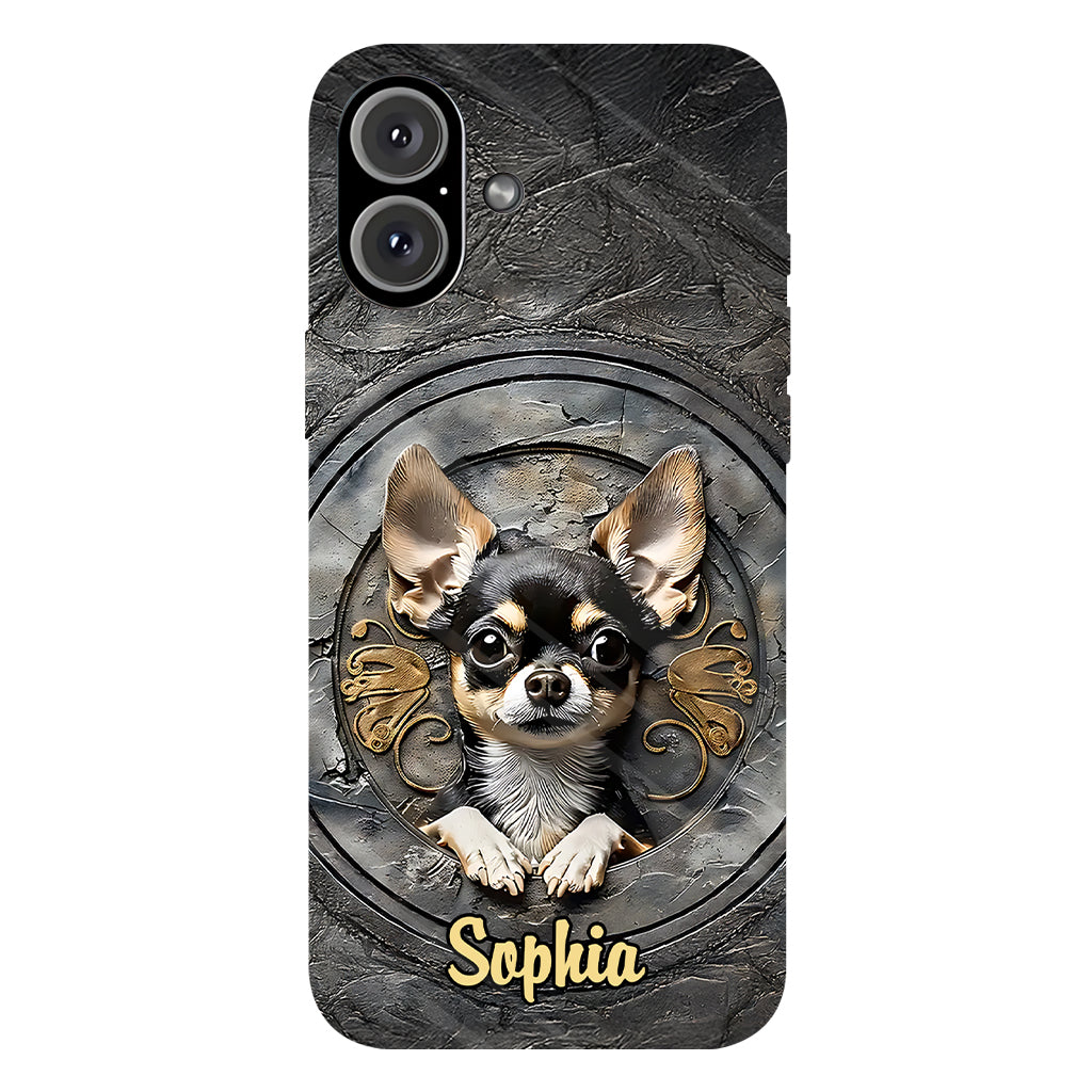 Adorable Chihuahua - Coque de téléphone personnalisée avec imprimé intégral
