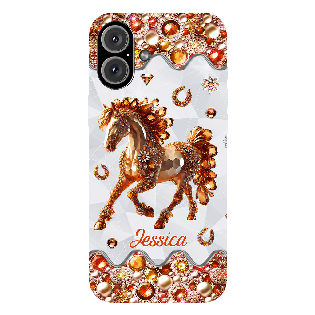 Just A Girl Who Loves Horses - Personalized Horse Full Print Phone Case
