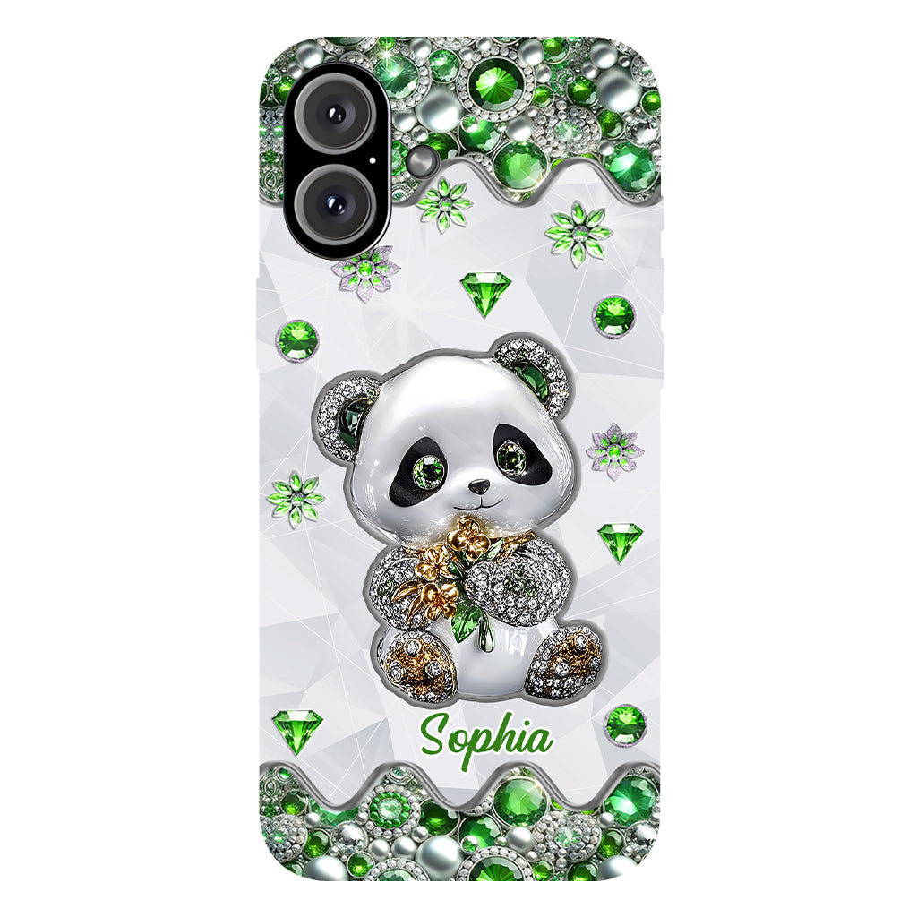 Juste une fille qui aime les pandas - Coque de téléphone personnalisée avec impression intégrale « Amoureuse des pandas »