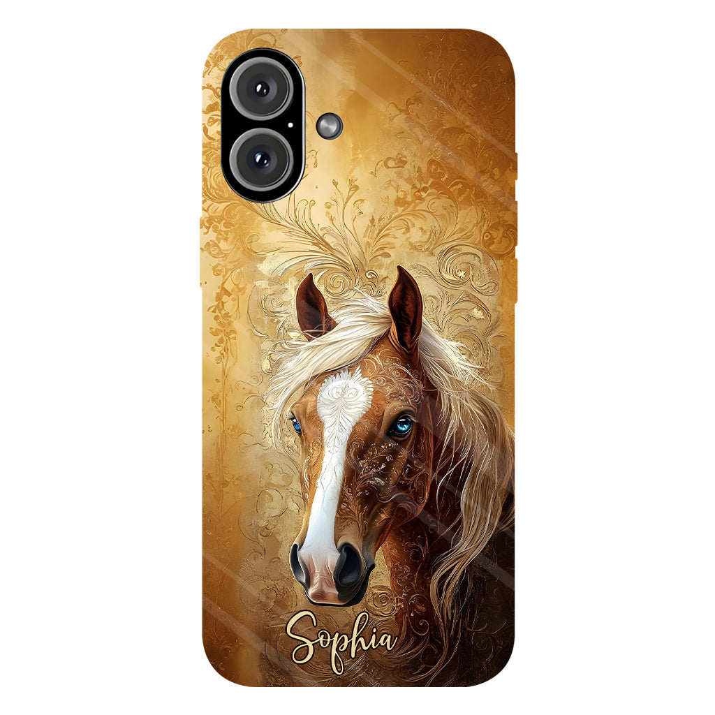 Love Horses - Personalized Horse Full Print Phone Case
