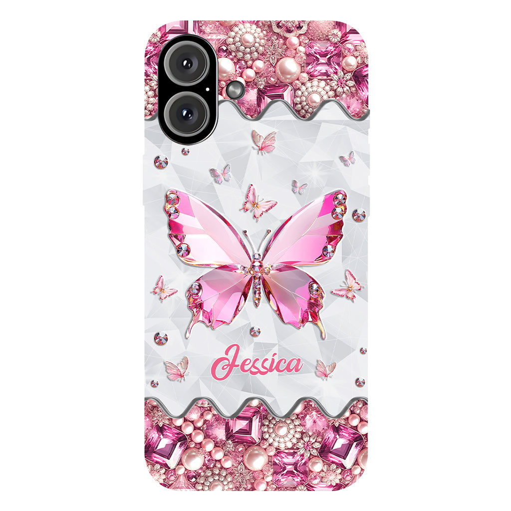 Love Butterfies - Coque de téléphone personnalisée avec imprimé papillon intégral