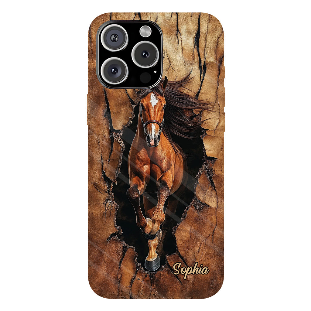 Horse Lovers - Personalized Horse Full Print Phone Case