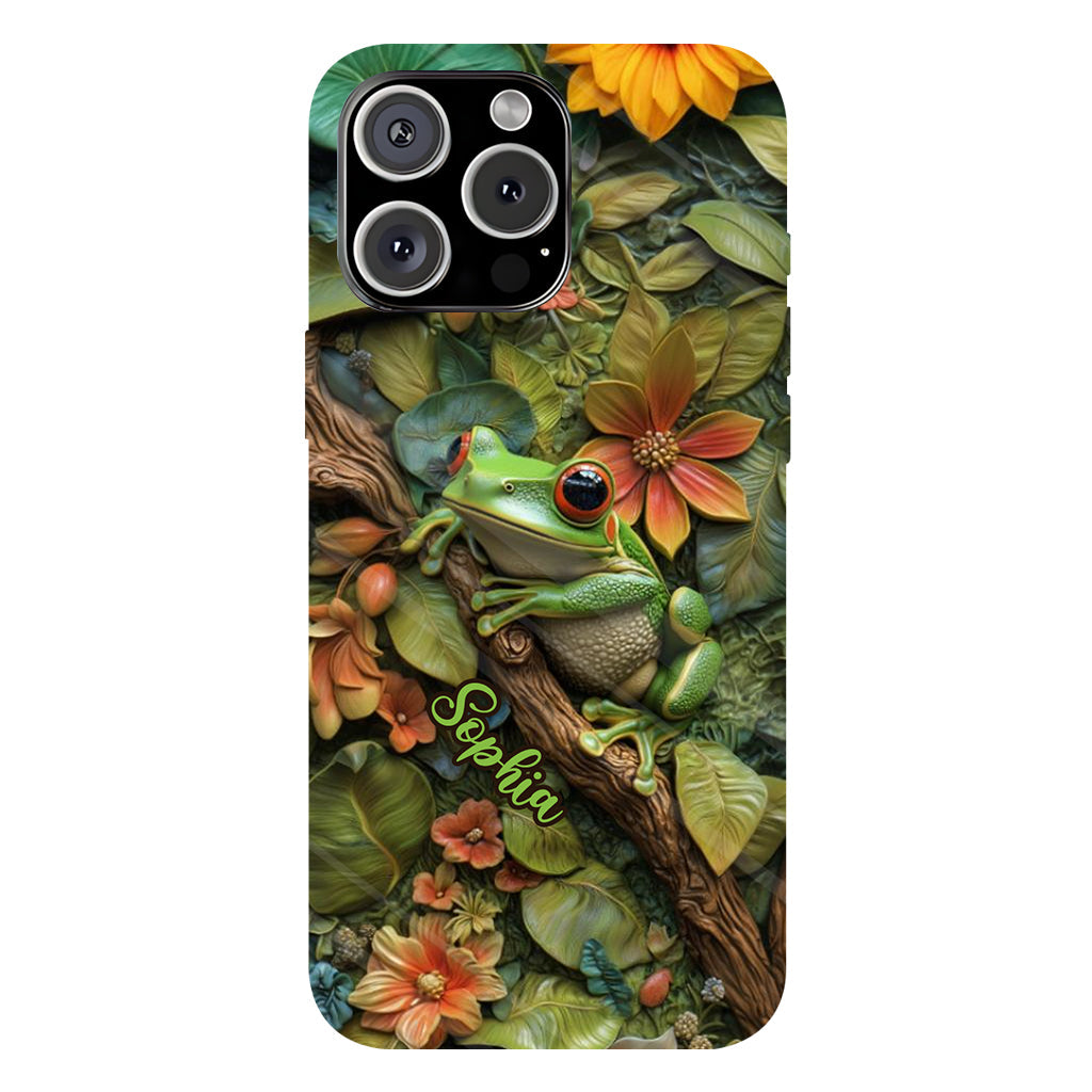 Adorable Grenouille - Coque de téléphone personnalisée avec imprimé grenouille