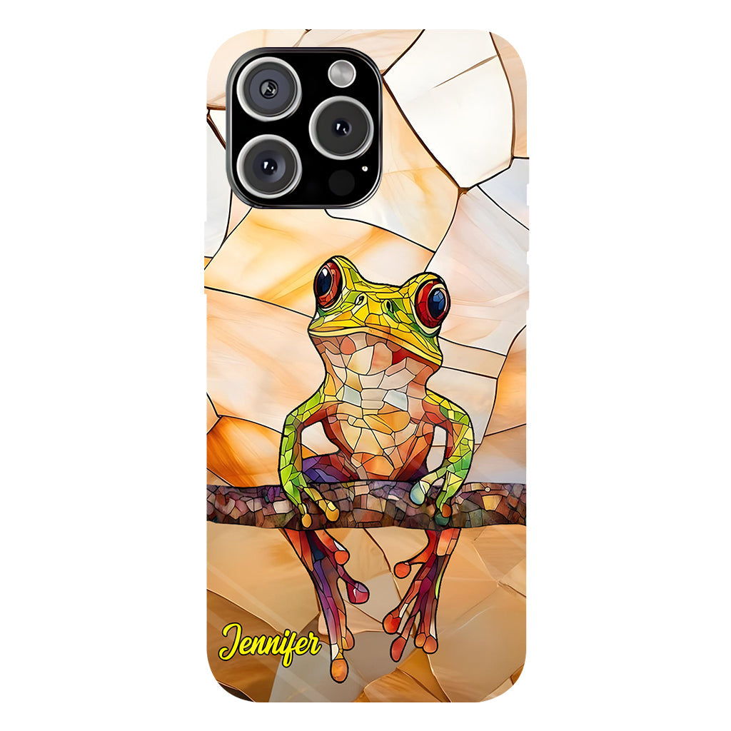 Coque de téléphone personnalisée avec motif grenouille - Cadeau idéal pour les amoureux des grenouilles