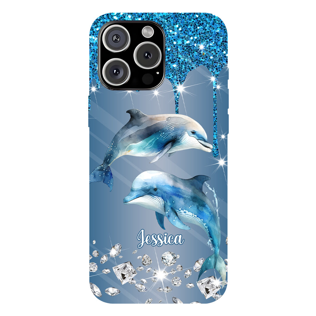 Beautiful Dolphins - Personalized Dolphin Full Print Phone Case