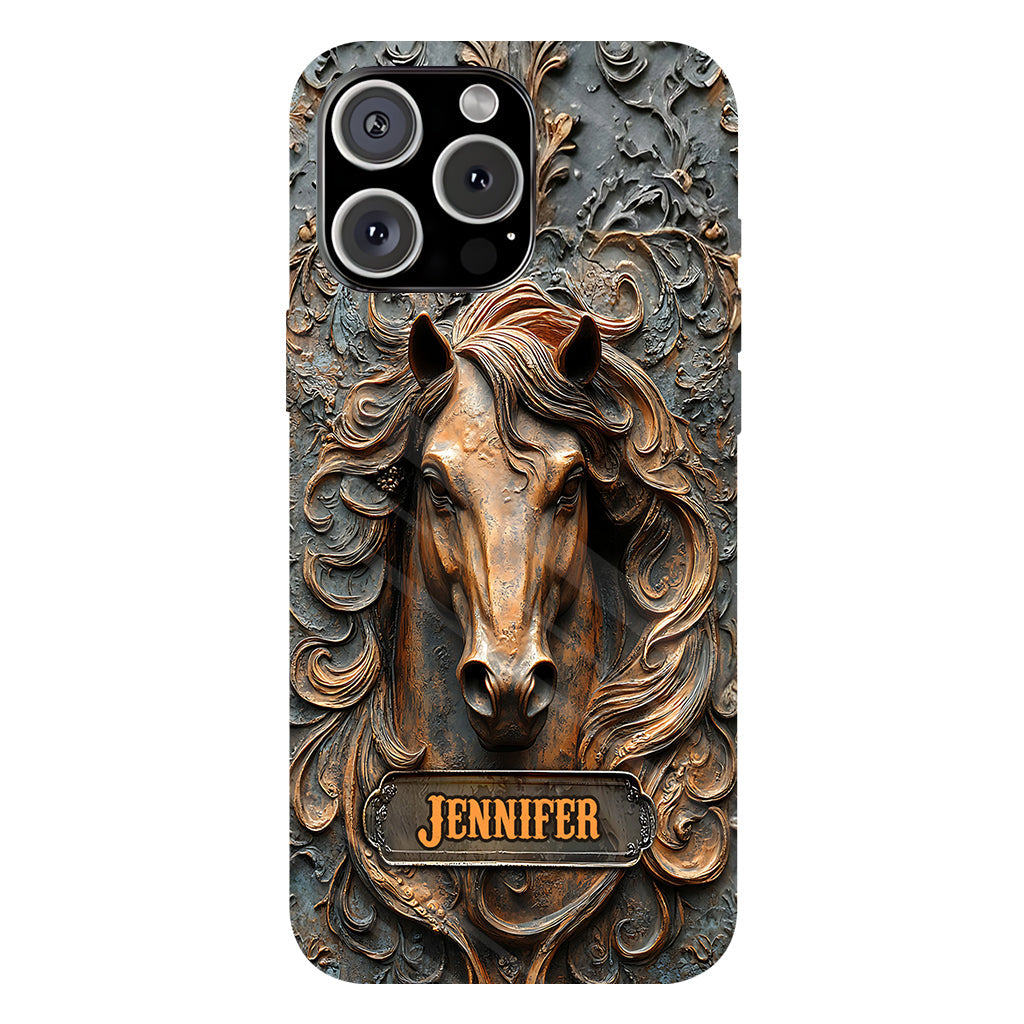 Love Horses - Personalized Horse Full Print Phone Case