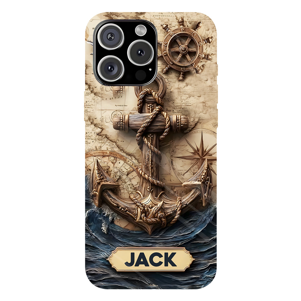 Fier marin - Coque de téléphone personnalisée avec impression intégrale sur le thème de la navigation