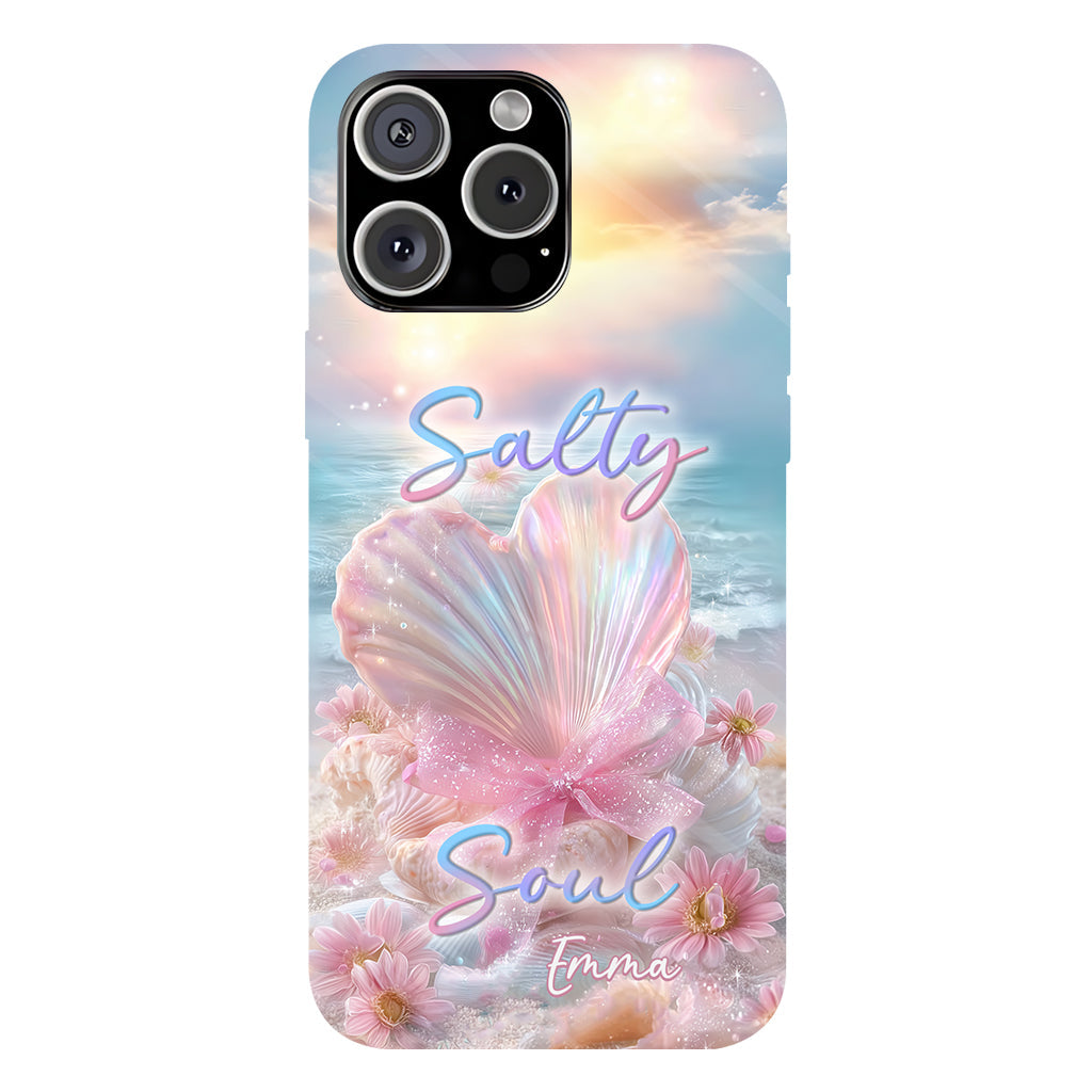 Salty Soul - Coque de téléphone personnalisée pour amoureux de la mer avec impression intégrale