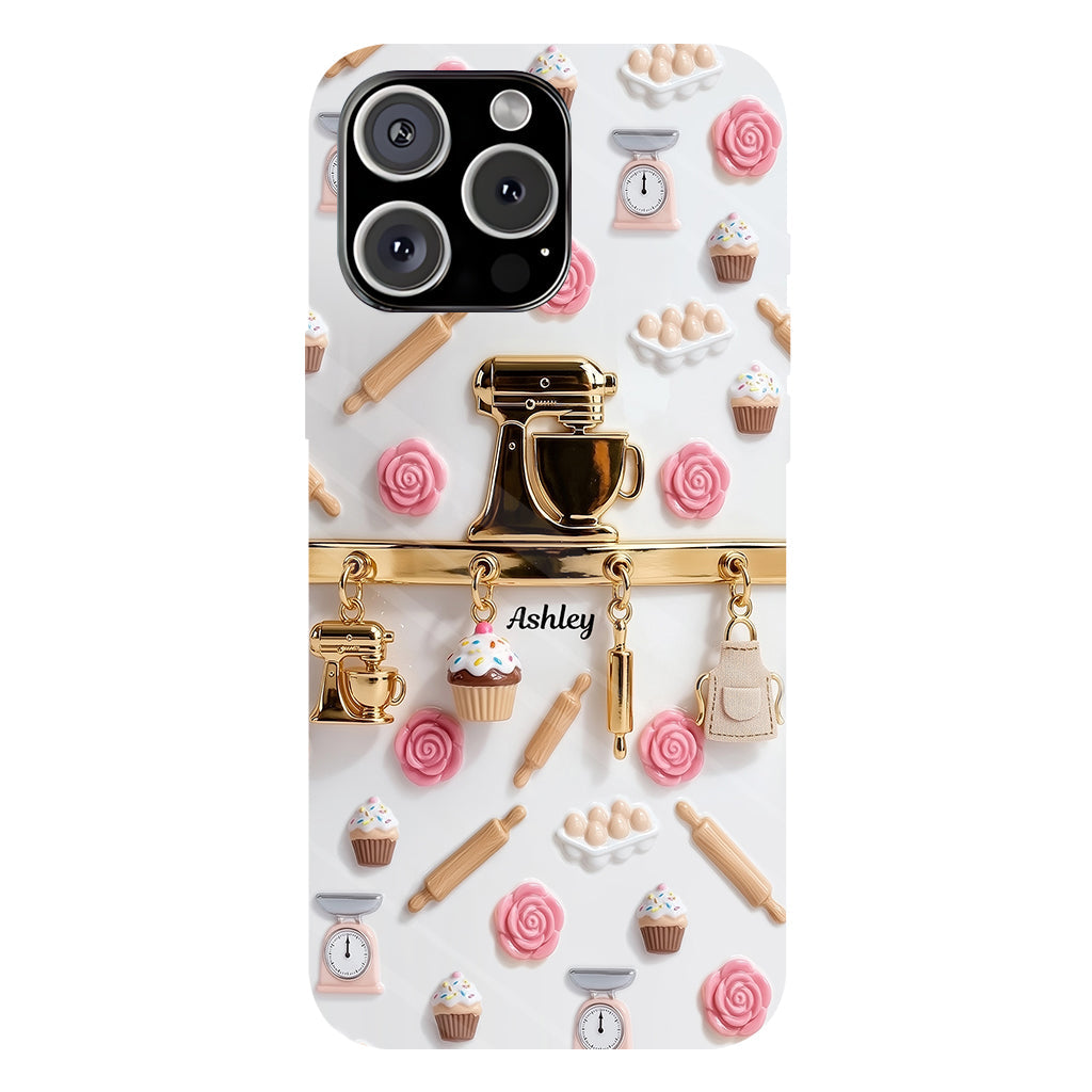 Coque de téléphone personnalisée avec motif pâtisserie - Charms de pâtisserie
